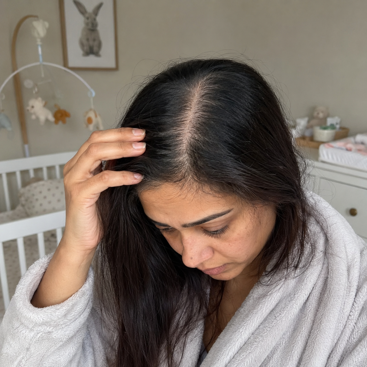 Postpartum shed & hormonal thinning